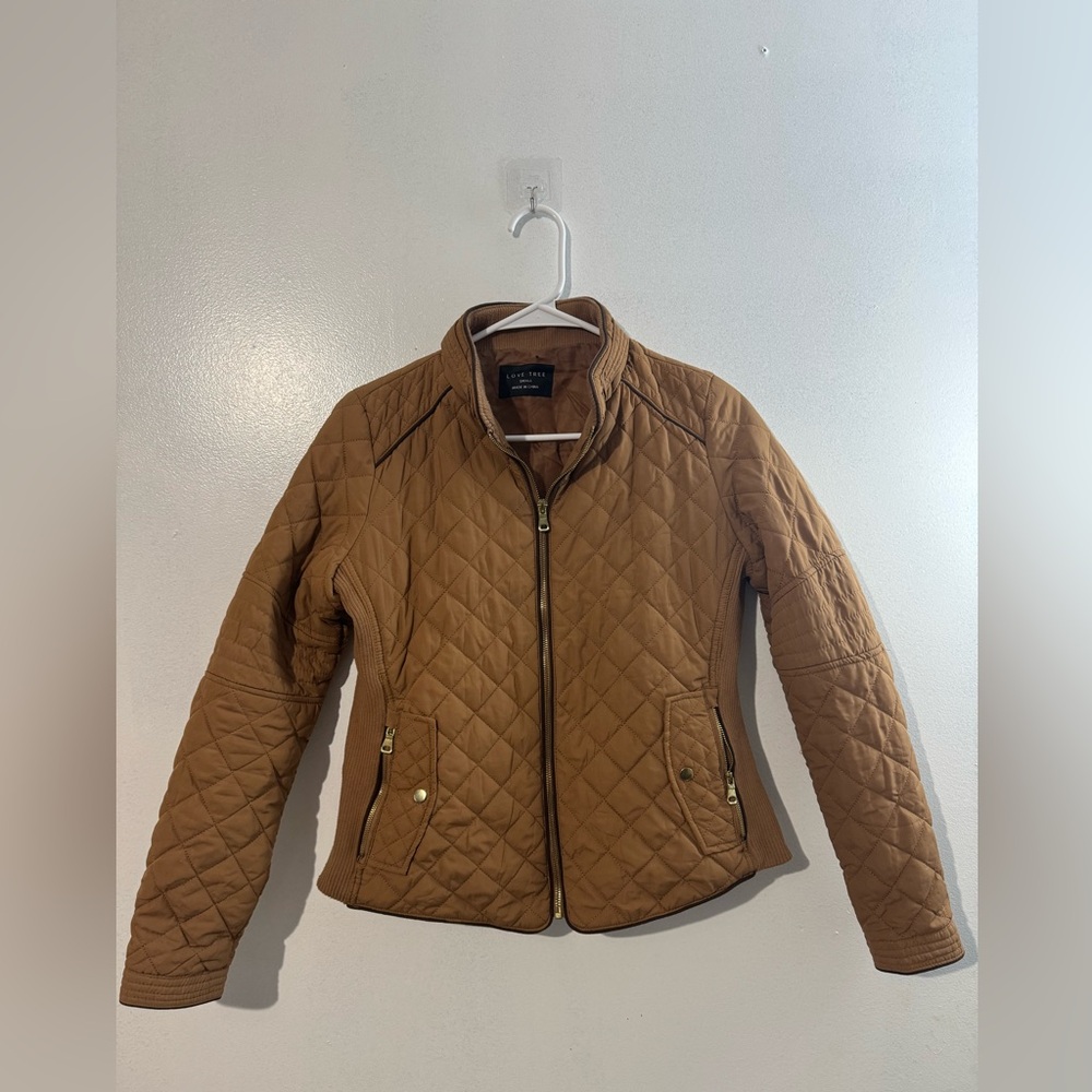 Tan Quilted Jacket